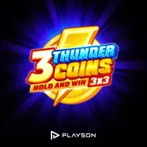 3 Thunder Coins van Playson, speel bij GTbet